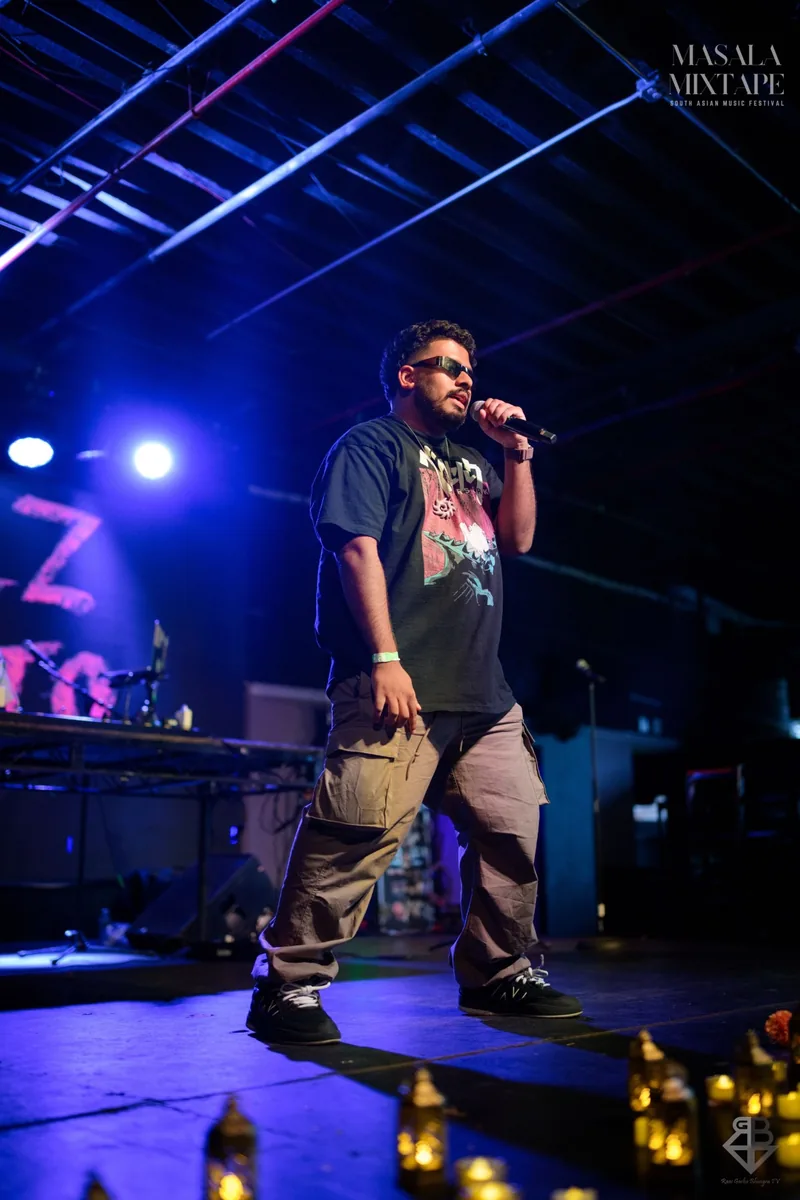 drtyndn performing at the Masala Mixtape South Asian music festival